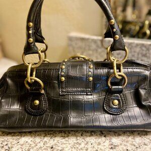Nine West Vintage Black Leather Handbag